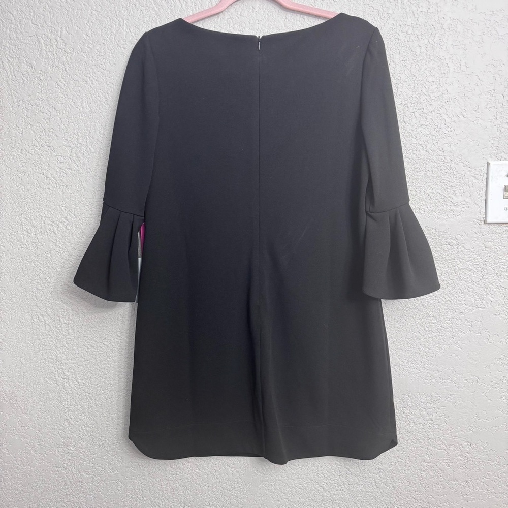 Vince Camuto Black Shift Dress Size 10P | Flutter Sleeve Petite NWT - Picture 5 of 8